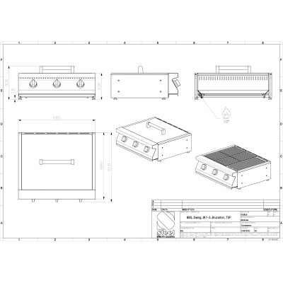 Barbecue piano Swing W7-3