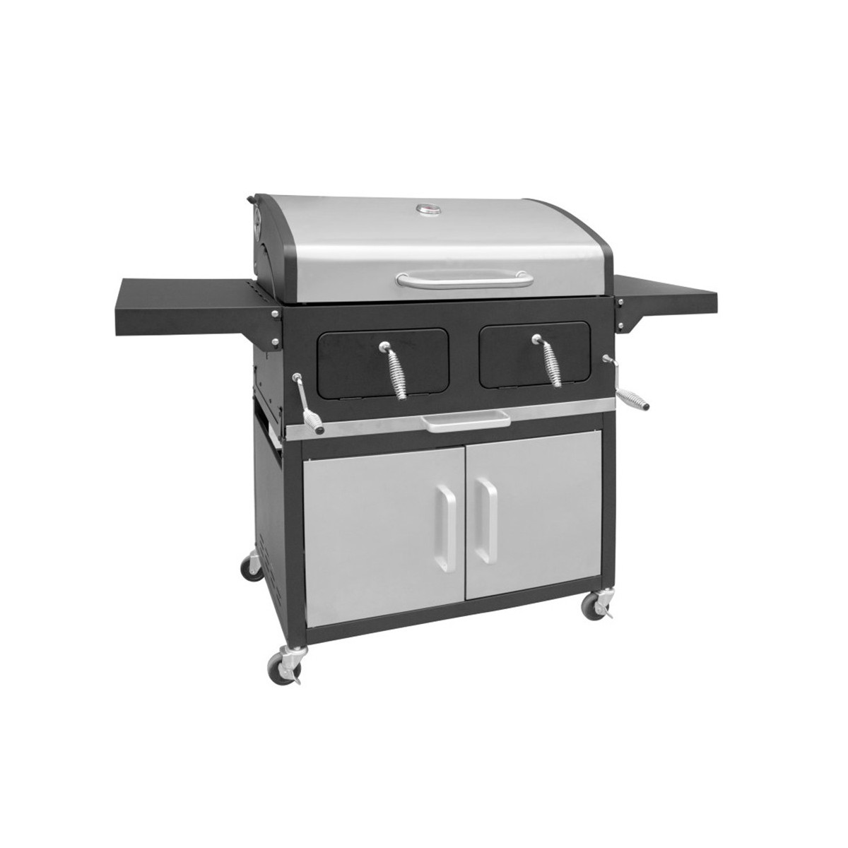 BARBECUE A CHARIOT A CHARBON DE BOIS XXL LANDMANN BARBECUE A CHARIOT A CHARBON DE BOIS XXL LANDMANN
